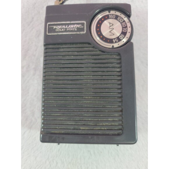 Transistor Radio Realistic AM Model 12-167 Solid State Vintage Receiver Works - Picture 3 of 8